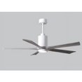thumbnail image 4 of Matthews Fan Company Pa5-60 Patricia 60" 5 Blade Indoor Led Ceiling Fan - Gloss White /, 4 of 7