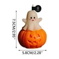 thumbnail image 4 of Halloween Ghost Pumpkin Scented Candles - Fall Festive Decorative Candles, Cute Table Centerpiece for Home Halloween Party Favors, 4 of 5