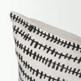 thumbnail image 6 of Mercana Jenna Cream W/ Black Print Linen Lumbar Decorative Pillow Cover, 6 of 10