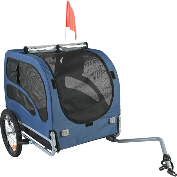 KFFKFF Pet Bicycle Trailer: Dog and Cat Bike Carrier, 100 lb Load Capacity, Water-Resistant Steel Construction