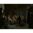 thumbnail image 3 of Jan Josef Horemans the Younger 18x15 Black Modern Framed Museum Art Print Titled - ‘The New Song’ (1740 - 1760), 3 of 5