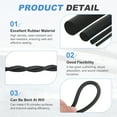 thumbnail image 3 of Uxcell 20Ft Black Foam Backer Rod, 6.5mm(1/4") Diameter EPDM Rubber Weather Seal Strip Concrete Expansion Joint Filler for Sealing Gaps Joints Crack Filling DIY Gasket, 3 of 6