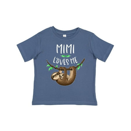 

Inktastic Mimi Loves Me Cute Sloth and Baby Gift Toddler Boy or Toddler Girl T-Shirt