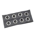 thumbnail image 1 of Diadema para mujer de color liso con agujeros metálicos, diadema ancha para gimnasio, estilo casual, turbante elástico., 1 of 7