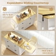 thumbnail image 4 of HOMCOM Kitchen Island with Expandable Table, Rolling Kitchen Cart on Wheels, 4 of 10