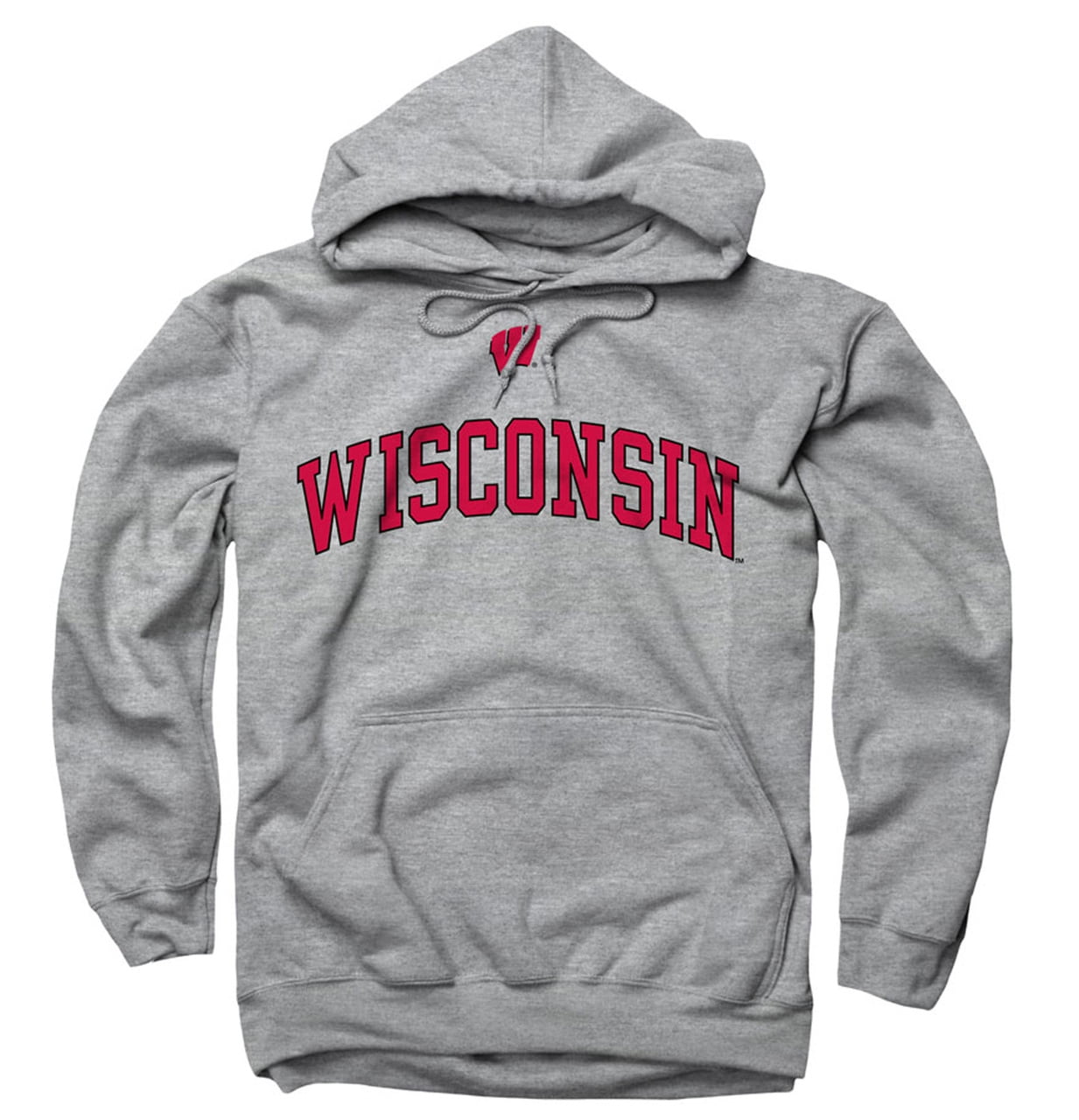 Wisconsin Badgers Icon Arch Hooded Sweatshirt Sport Gray Walmart