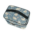 thumbnail image 3 of DIXRUYEE Train Case Cosmetics Organizer Fashion Floral Bunny Patterns Printed Size: 9x6.2x6.5 in, 3 of 5