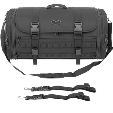 Saddlemen TR3300DE Tactical Deluxe Rack Street Motorcycle Tail Bags - Black/One Size