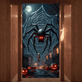 thumbnail image 3 of Decorative Design Halloween Banner Spooky Theme Skeleton Illustration Pumpkin Graphics Spider Web for Halloween Party Night Event Decoration, 3 of 5