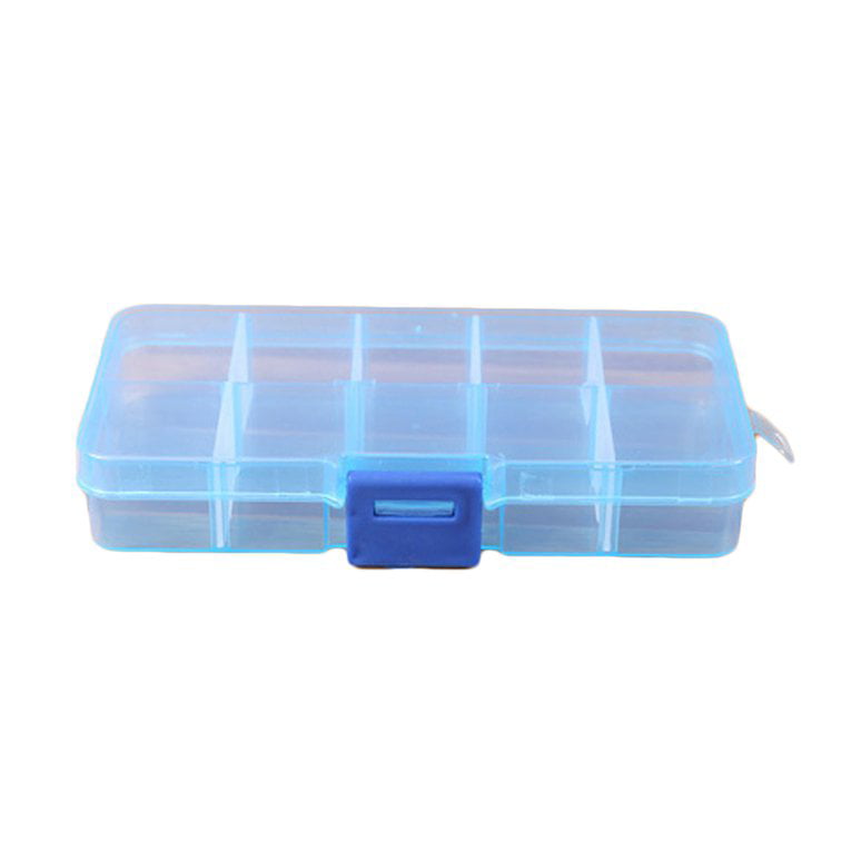 5pc Clear Plastic Storage Box Jewelry Earrings Container Case Boxes Organization 