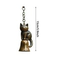 thumbnail image 2 of Cat Wind Chimes Outdoor Hanging Handmade, Unique Hollow Design Artistic Atmosphere, Rustproof Metal Nylon Rope Durable Garden Decoration, Cat Themed Gift For Cat Lovers Various, 2 of 5