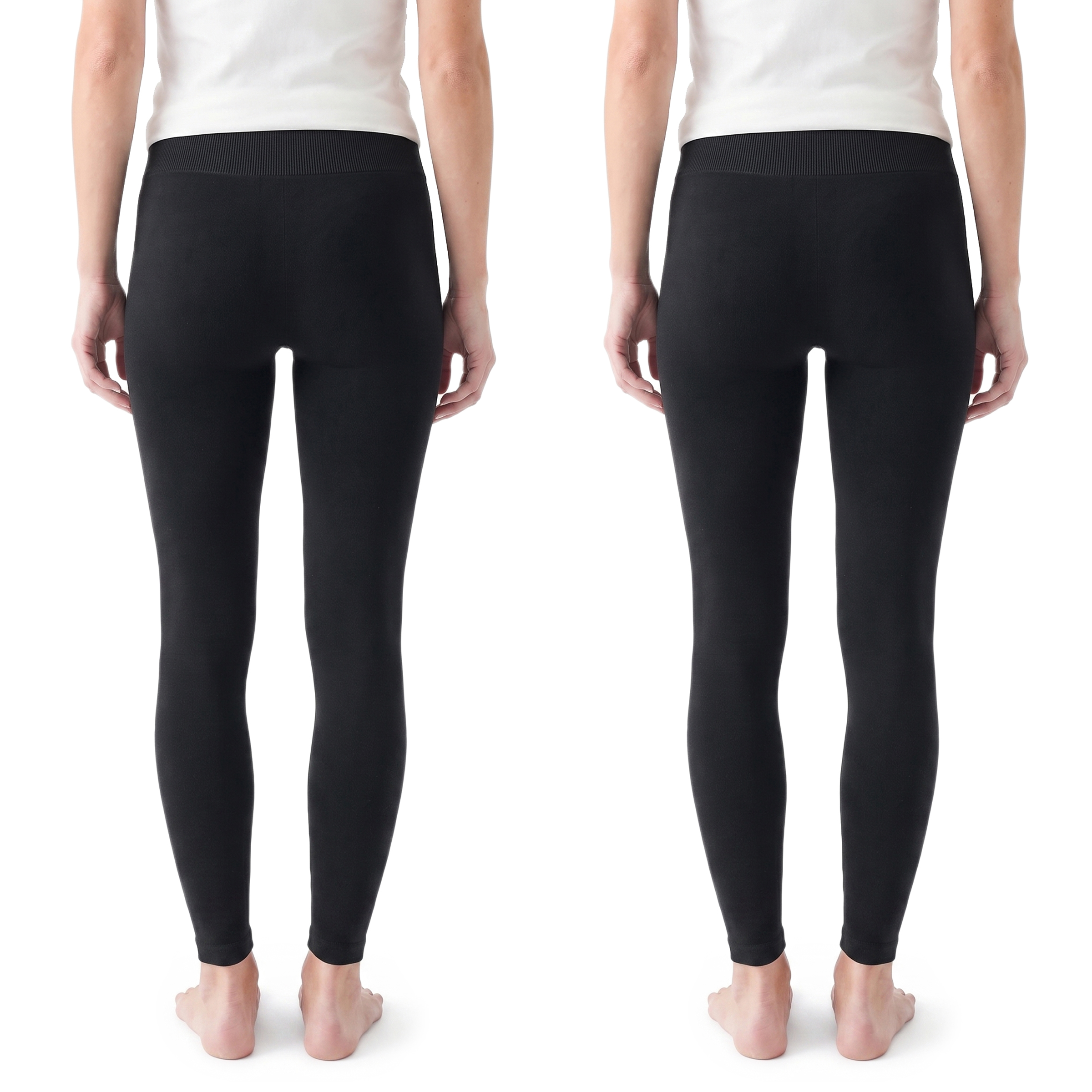 Muk Luks Women's Fleece-Lined High-Waist Leggings, 2-Pack photo 4