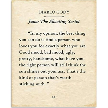 Diablo Cody - The Best Thing You Can Do - Juno - Book Page Quote Art Print - 11x14 Unframed Typography Book Page Print - Great Gift for Book