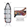 thumbnail image 5 of HELLHERO Ironing Board Cover, Standard Size Iron Board Covers with Heavy Duty Adjustable Elastic Edges, Heatproof Ironing Board Covers for Smooth Ironing(Mushrooms, 15"x54"), 5 of 6