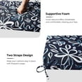 thumbnail image 4 of Peace Nest Set of 4 Solid Soft Outdoor Patio Deep Seat Cushion 18.5x16x3" Square Corner - Navy and White, 4 of 5