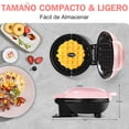 thumbnail image 4 of Mini Máquina para Hacer Waffles, Keto Chaffle Maker con Diseño Compacto, Fácil de Limpiar, Superficie Antiadherente, Plancha para Gofres Pequeña, Perfecta para Desayuno Postre Sándwich, 4 Pulgadas, 4 of 5