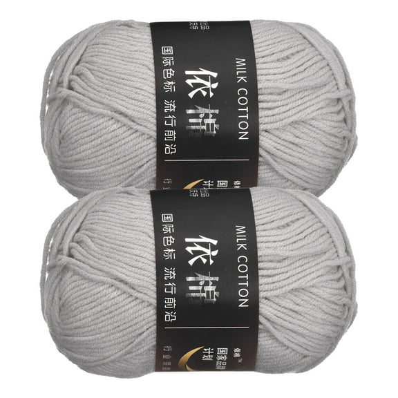 Uxcell Acrylic Yarn Skeins Soft Crochet Yarns for Knitting and Crocheting Craft Project Grey
