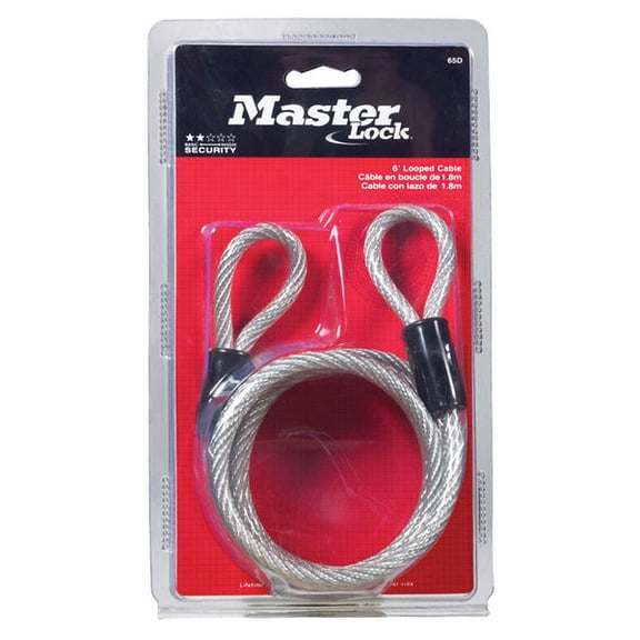 1 pc Master Lock 1/4 in. D X 72 in. L Vinyl Coated Steel Coiled Cable