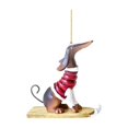 thumbnail image 1 of Adornos colgantes para árbol de Navidad, colgantes acrílicos con forma de perro salchicha para fiesta, decoraciones navideñas para el hogar, regalos de Navidad y Año Nuevo, 1 of 4