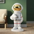 thumbnail image 2 of Estatua de astronauta coleccionable, manualidades, juguetes educativos para preescolar, astronauta Blanco, 2 of 9