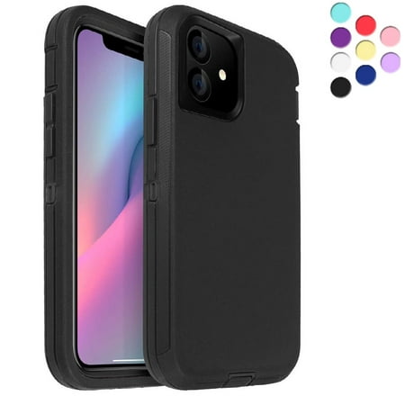 Entronix Heavy Duty Phone Case For iPhone 11 Heavy Duty Case Shock Proof-Shatter Resistant - Rubber- Compatible for iPhone 11, Black