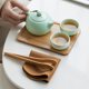 thumbnail image 3 of Juego de té portátil de una tetera de cuatro tazas que será un regalo para un juego de té de viaje de cerámica, 3 of 4