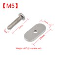thumbnail image 4 of Tornillos Para Kayak Tornillos Para Kayak Juego de 4 tornillos para kayak resistentes a la corrosión M5/M6 perno de montaje en canoa (M5), 4 of 6