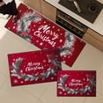 thumbnail image 2 of YIMEIS Merry Christmas Wishes Kitchen Mat Washable Non-Skid Absorbent Runner Rugs (16''24''/20''32''/47''18'') - 1/2/3 Pcs Recommended for Kitchen Sink Front/Floor, Suitable for All Age Groups, 2 of 10