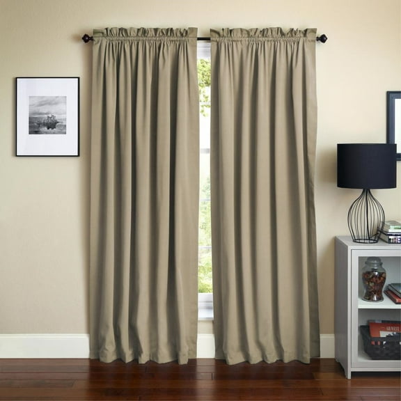 Blazing Needles 84-inch by 52-inch Twill Curtain Panels (Set of 2)