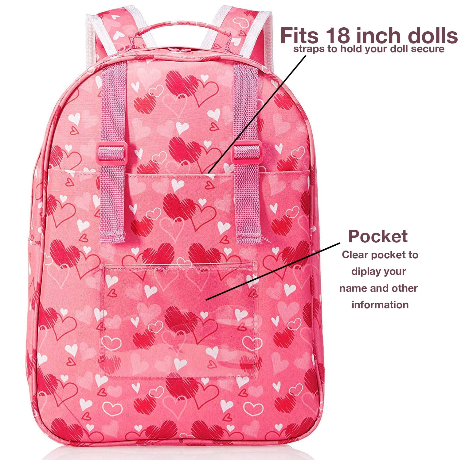 The New York Doll Collection Baby Doll Carrier Backpack Fits All 18