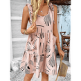 thumbnail image 4 of Vestido Corto Plisado Sin Mangas Informal de Verano para Mujer Rosa XL, 4 of 8