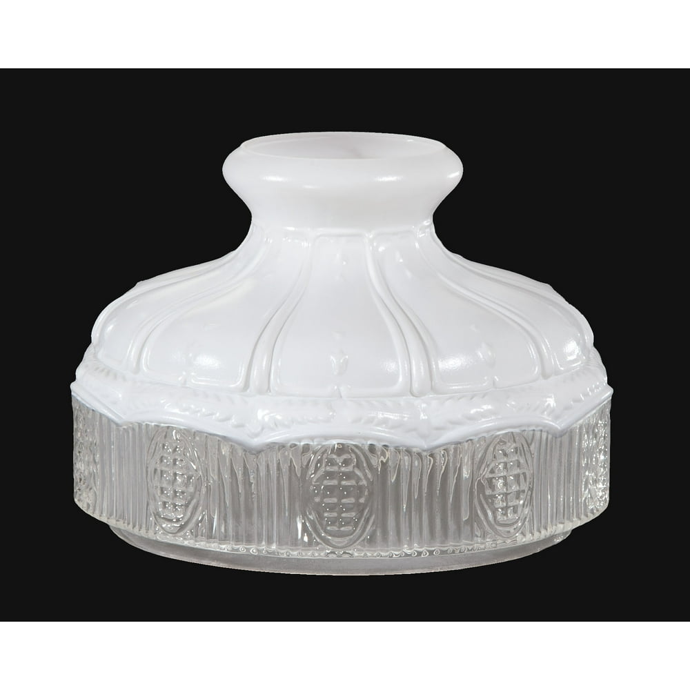 Aladdin Style 10" Model 9 Satin and Clear Glass Lamp Shade Walmart