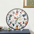 thumbnail image 4 of Yayeee Wall Clock Battery Operated 9.5" Silent Quartz Non-Ticking for Living Room Decor, Red Easter Eggs, 4 of 8