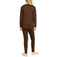 thumbnail image 3 of Stretch Is Comfort Oh so Soft Youth Girl's Set Long Sleeve Crew and Leggings Brown Medium, 3 of 6