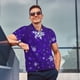 thumbnail image 4 of Fotbe Dark Purple Snowflakes Camiseta Polo de Golf para Hombre con Estampado – Camisa Deportiva Transpirable con Cuello Abotonado-3X-Large, 4 of 6