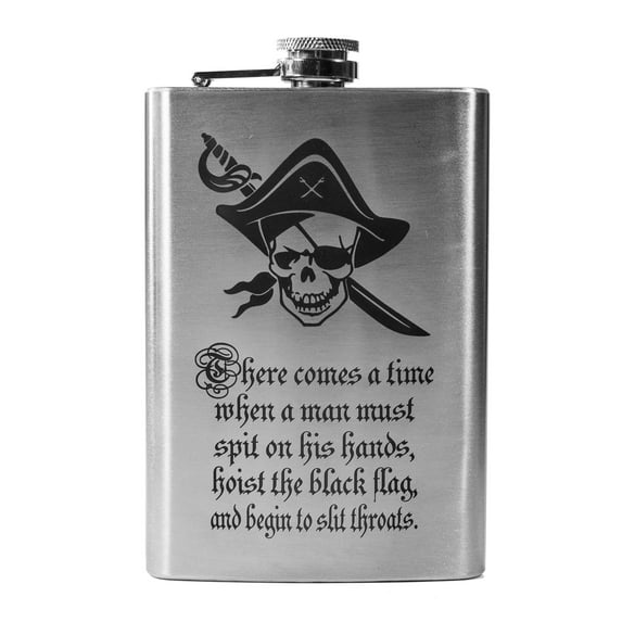 8oz There Comes a Time Flask L1