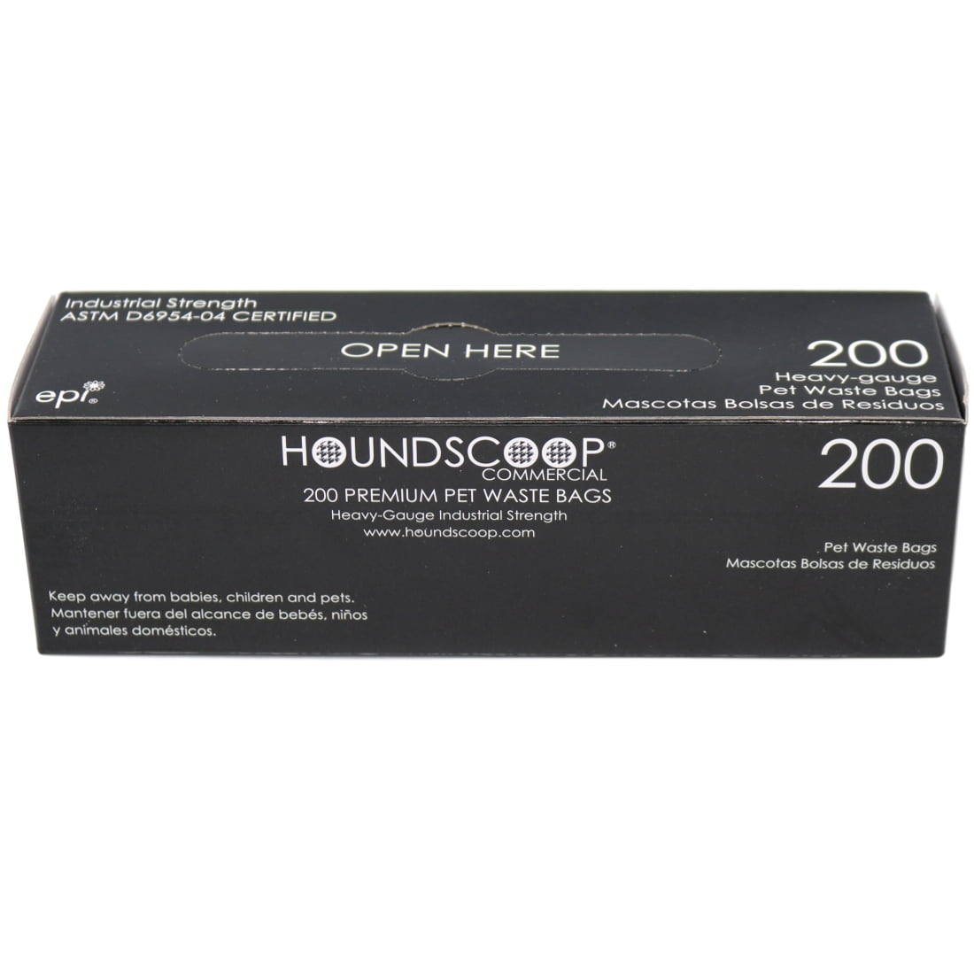 HOUNDSCOOP Case of 2000 Pet Waste Bags on Roll (10 Rolls of 200 Bags per roll)