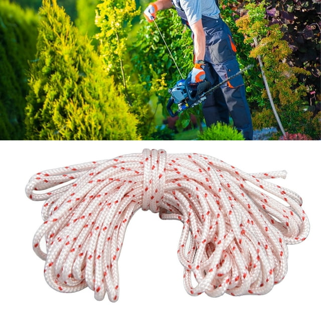 10M Nylon Starter Rope, Starter Nylon Rope Lawn Mower Chainsaw Trimmer Starter Rope Pull Cord Replacement For