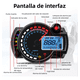 thumbnail image 3 of Velocímetro Moto Tablero Universal Digital Deportiva 7 Colo Negro Redondo, 3 of 5
