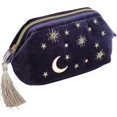 thumbnail image 1 of Bolsa de cosméticos con apliques estrellados bordados de franela con bolsa de almacenamiento con cremallera y borlas (t-0-g) ZefeiWu 8390615439398, 1 of 1
