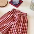 thumbnail image 5 of SHTXOZHI Toddler Girls Cute Pants Lace Ruffle Trim Elastic Waisted Pants Lightweight Breathable Print Loose Casual Bottoms, 5 of 6