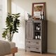 thumbnail image 4 of Qinaqin 5 Drawers Dresser Para Bedroom Estilo Granja Tall Chest De Con Sliding Barn Door Almacenamiento Organizador Ajustable Estanterías Living Room Hallway Cocina, 4 of 7