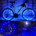 thumbnail image 4 of Luces para bicicleta, paquete de 2 luces LED para bicicleta, luz azul fácil de instalar, luces para bicicleta para niños y adultos, adecuadas para montar de noche, fiestas decorativas, 4 of 4