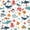 Cartoon Fish 09, variant on Manfei Cartoon Fish Twin Comforter Sets for Kids Boys and Girls, Marine Life Print Bedding Set, Navy Reversible 2pcs, 1 Comforter and 1 Pillowcase