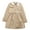 Cream, variant on Girls' Medium Jacket with Peter Pan Collar RH1221
