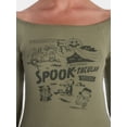 thumbnail image 4 of Peanuts Women's Halloween Graphic Tee with Long Sleeves, Sizes XXS-XXL, 4 of 5