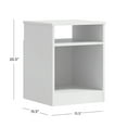Mainstays Ardent Open Shelf Nightstand, White