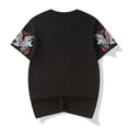 thumbnail image 4 of Niepce Inc Streetwear Dragon Embroidery T-shirt Japanese Summer Casual Black Short Sleeves Tee, 4 of 8