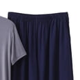 thumbnail image 4 of BaoFuBaoMei Pajamas for Men 2 Piece Set Big and Tall Crew Neck Lounge Sets Short Sleeve Top and Shorts Sleepwear Sets Comfy Soft Loungewear with Pockets, 4 of 5