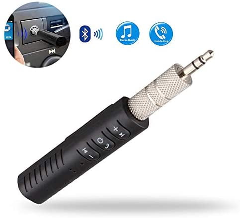 Wireless Bluetooth 3.5mm AUX Audio Stereo Music Home Car Receiver Adapter blue T 